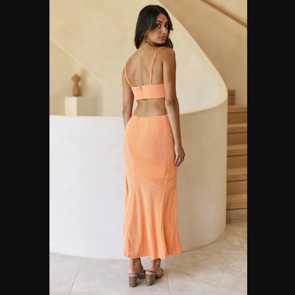 Fortunate One Orange dress - Picture 3 of 4